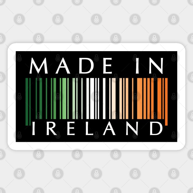 Made in Ireland flag barcode Sticker by Finji